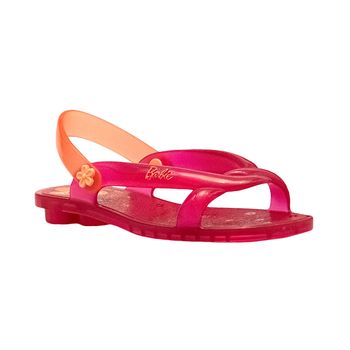 Sandalia-Transparente-Rosa-Kids-Flores-|-Barbie-Tamanho--31---Cor--ROSA-0